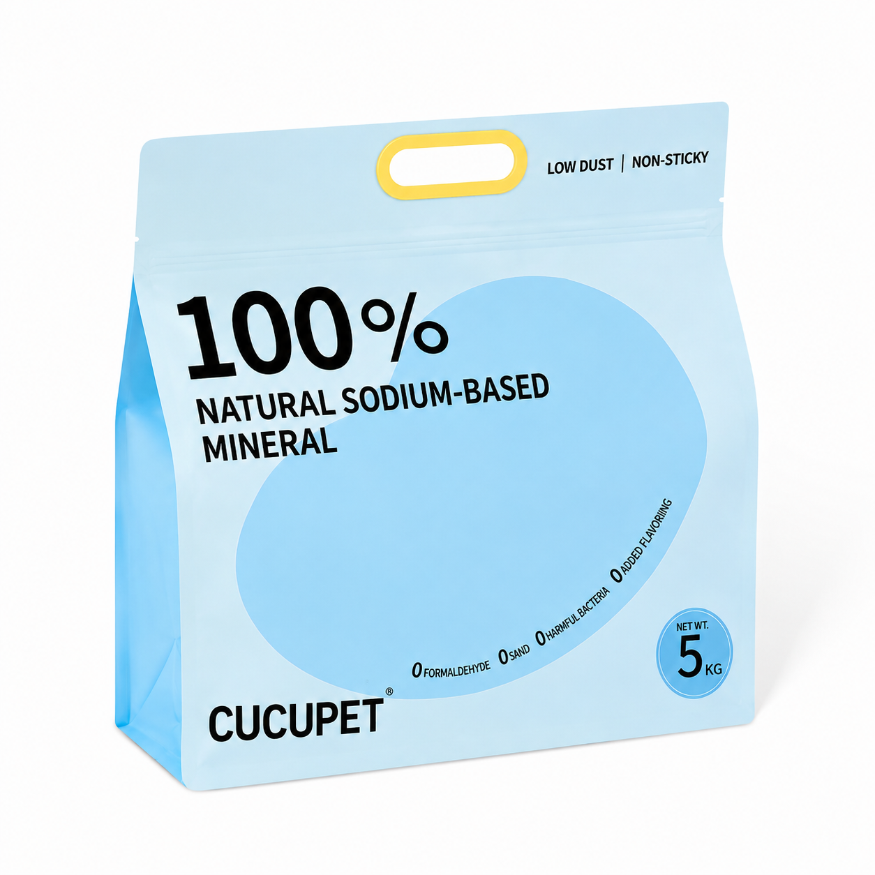 100% Sodium-Based Mineral Cat Litter