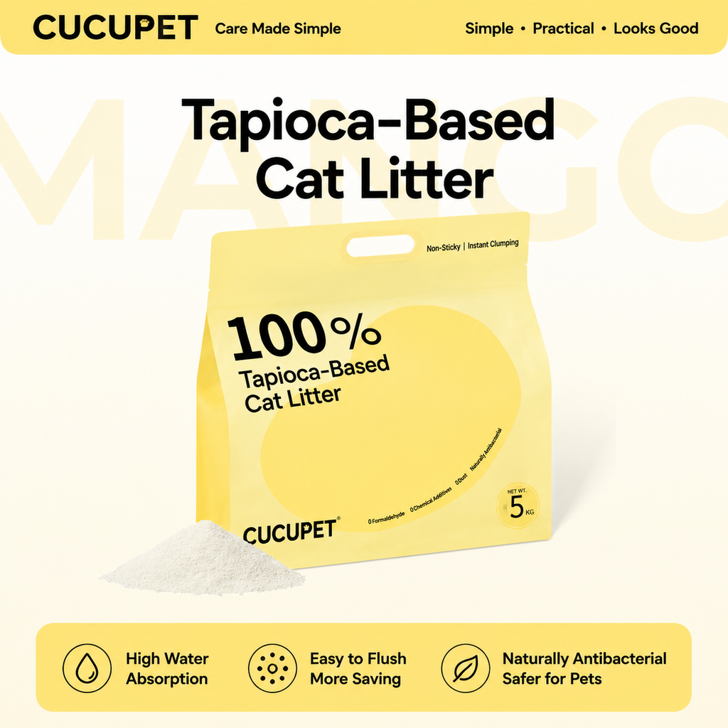 100% Tapioca-Based Cat Litter