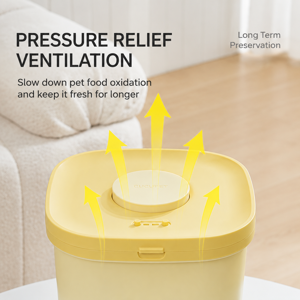 Airtight Vacuum Pet Food Storage Container
