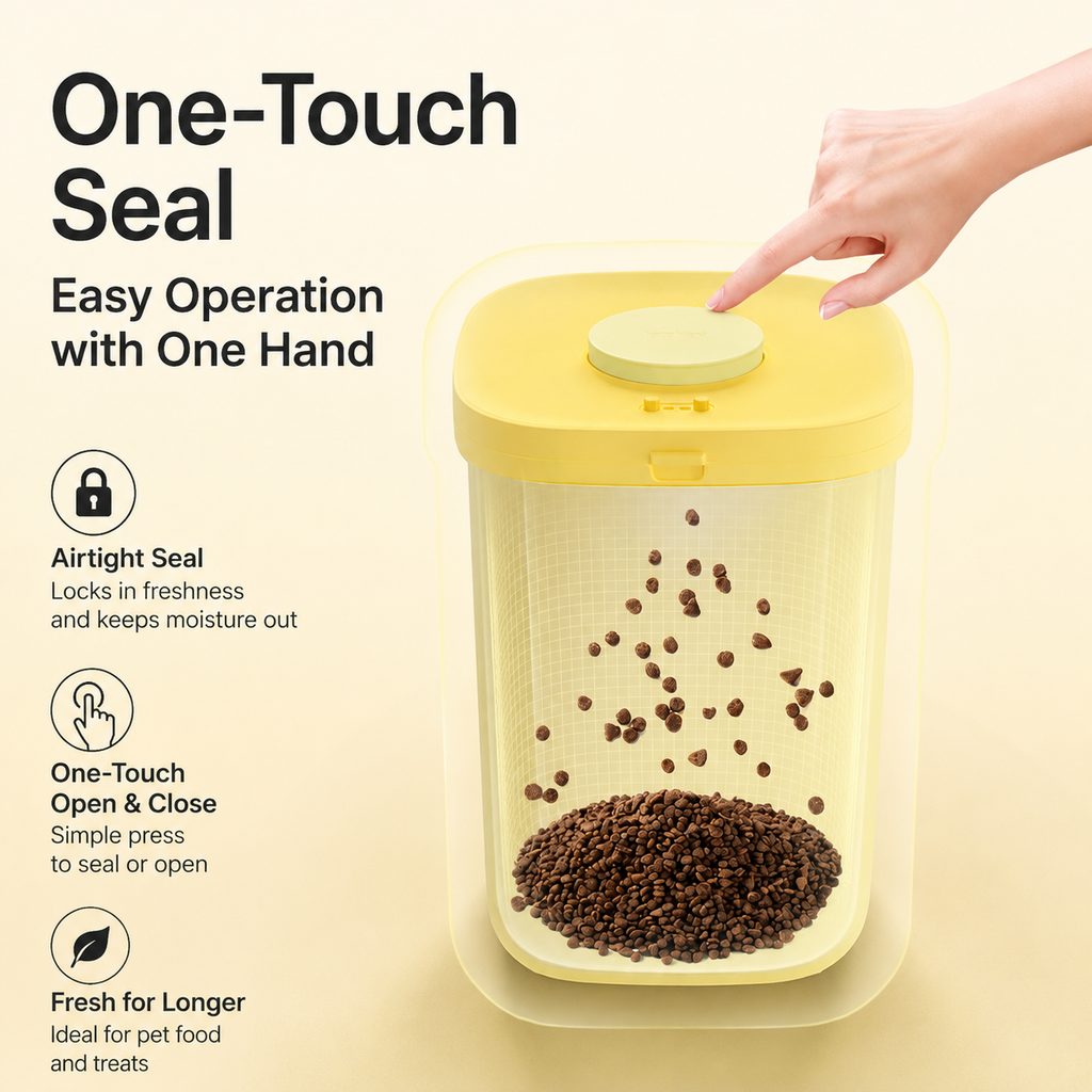 Airtight Vacuum Pet Food Storage Container