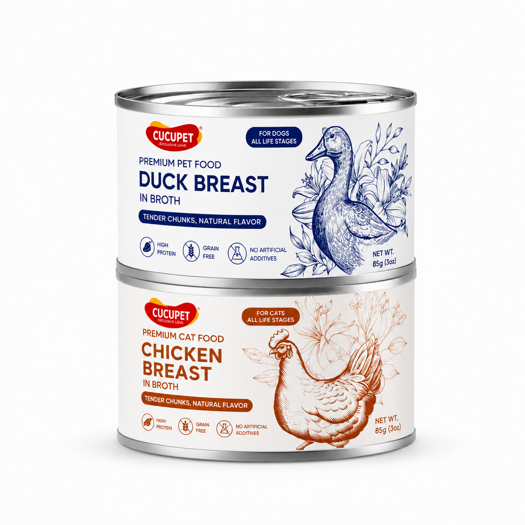 Chicken & Duck Breast Meat Chunks Set