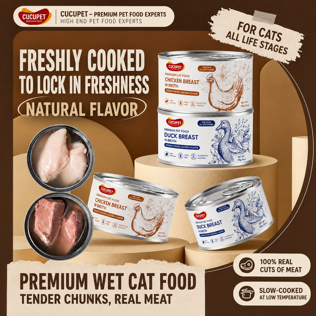 Chicken & Duck Breast Meat Chunks Set