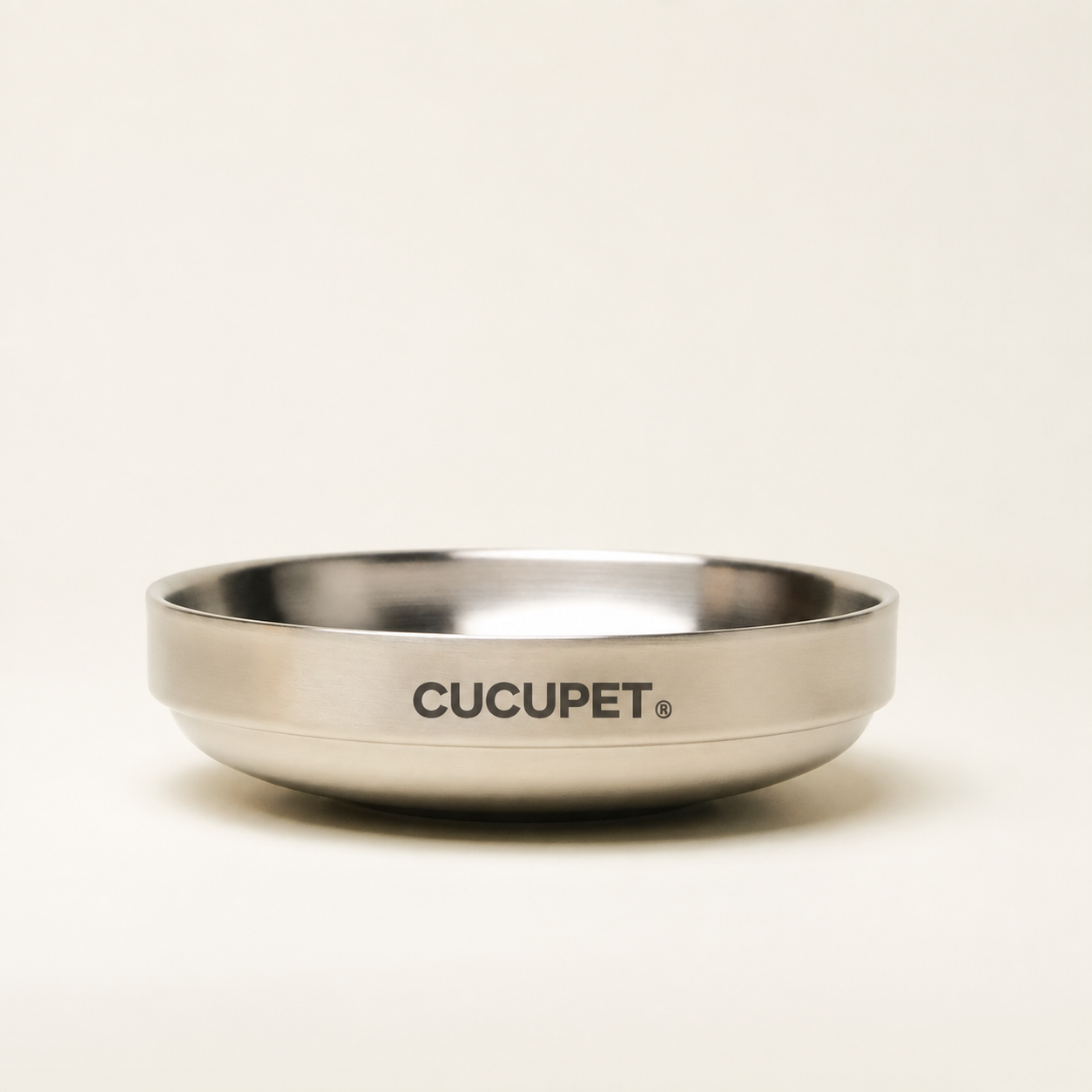 Double-Wall Stainless Steel Pet Food Bowl