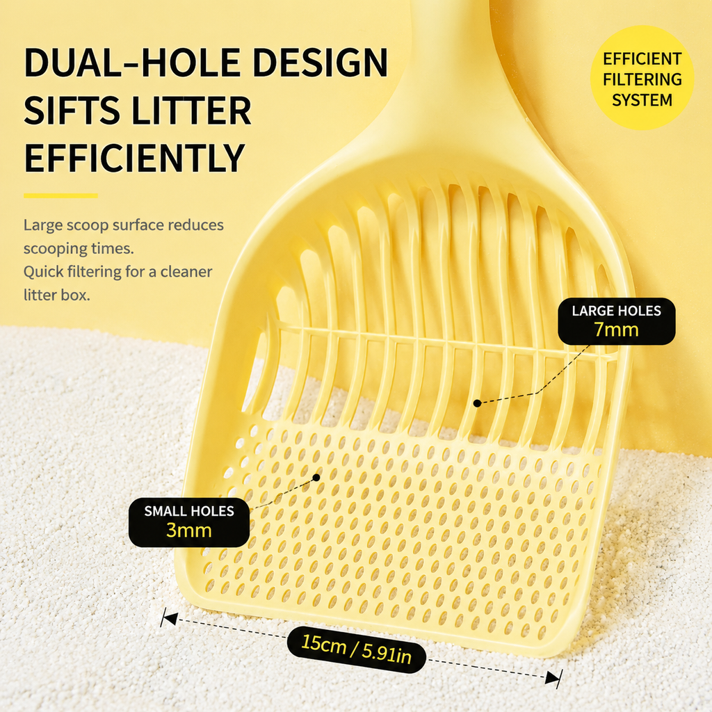 Extra Large Cat Litter Scoop with Deep Shovel Design