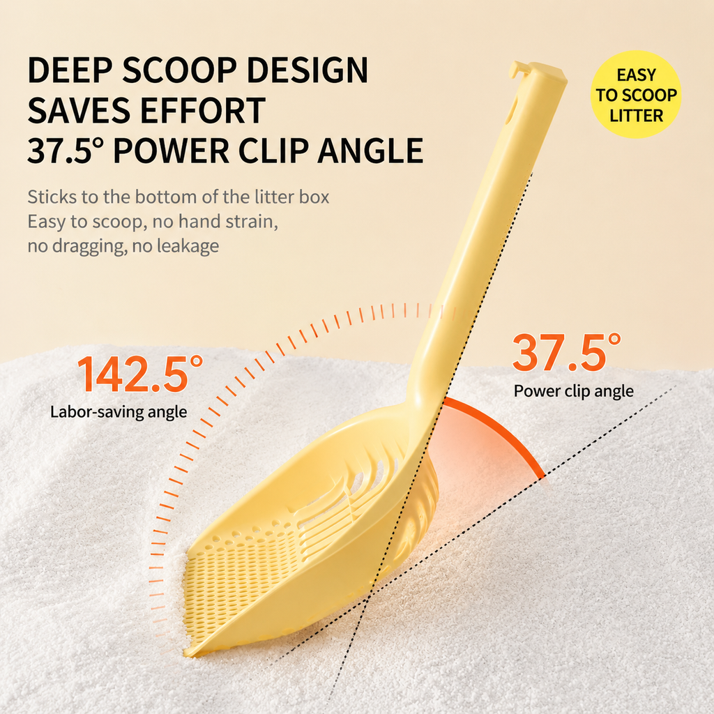 Extra Large Cat Litter Scoop with Deep Shovel Design