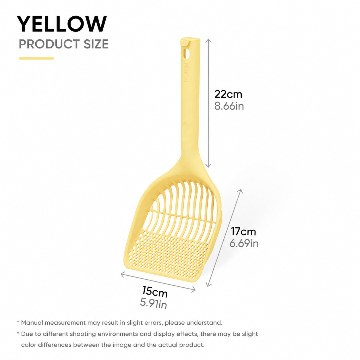 Extra Large Cat Litter Scoop with Deep Shovel Design