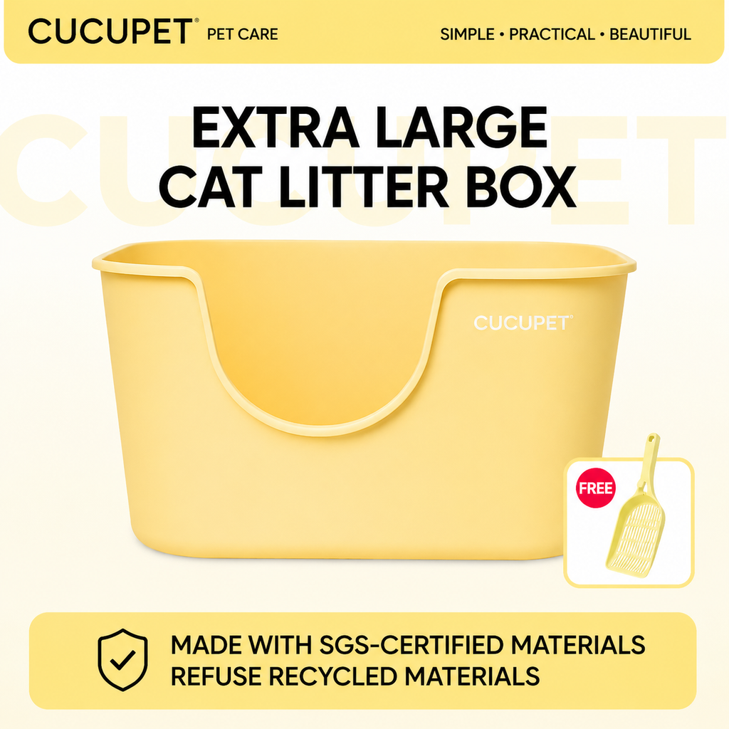Extra Large High-Sided Cat Litter Box