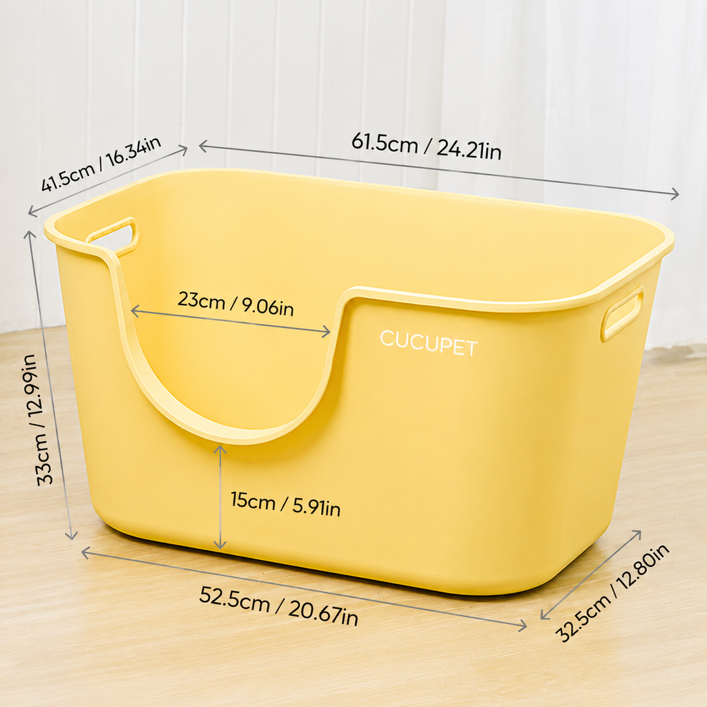Extra Large High-Sided Cat Litter Box