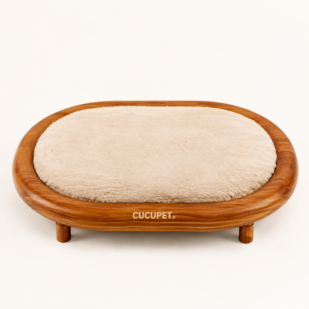 Luxury Wooden Pet Bed