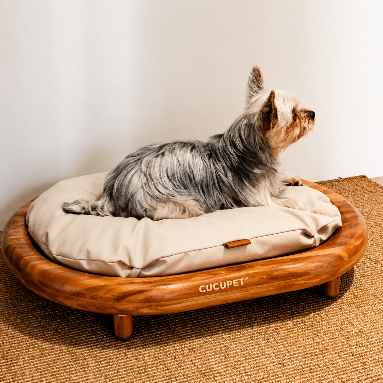 Luxury Wooden Pet Bed