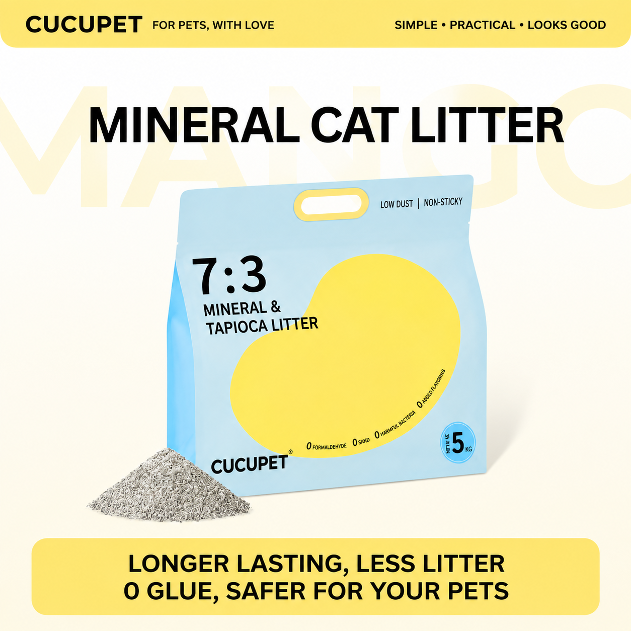 Mineral Cassava Cat Litter