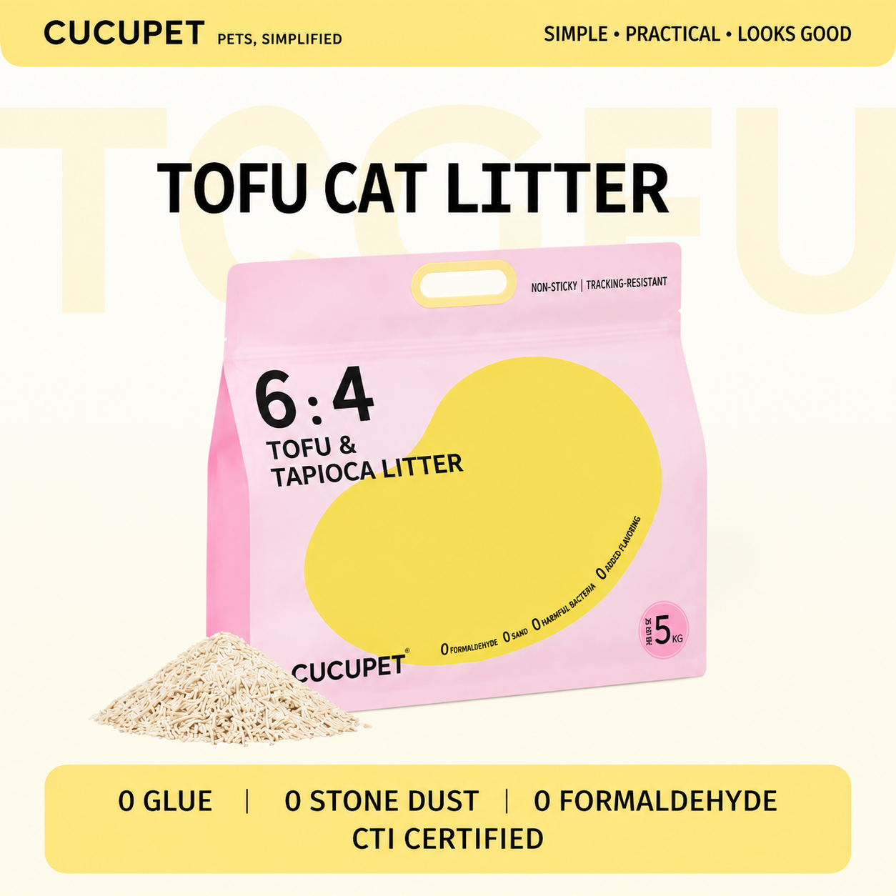 Tofu Cassava Cat Litter