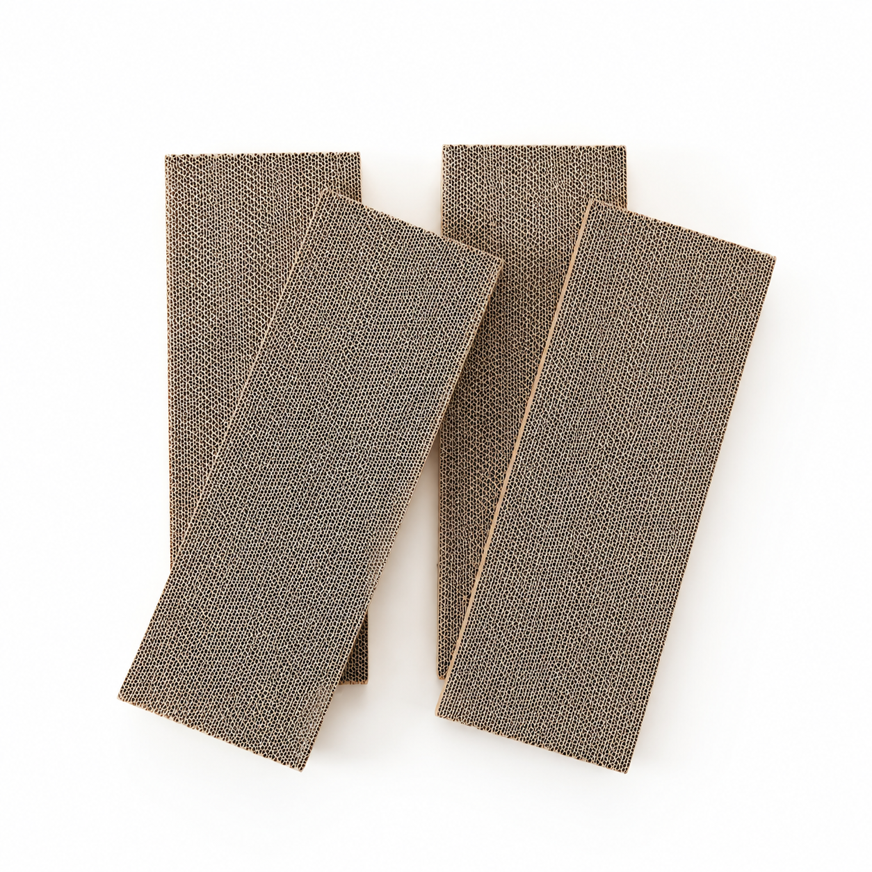 Wooden Cat Scratcher with Replaceable Corrugated Cardboard Pad